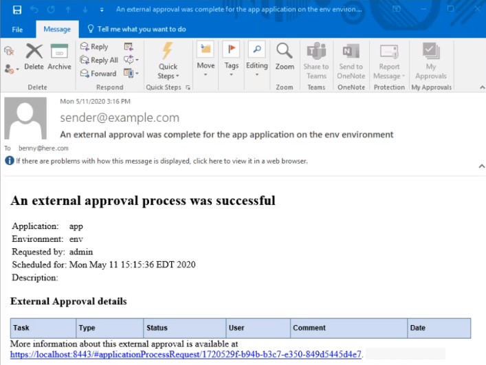 Example Approval Completed Notification Template