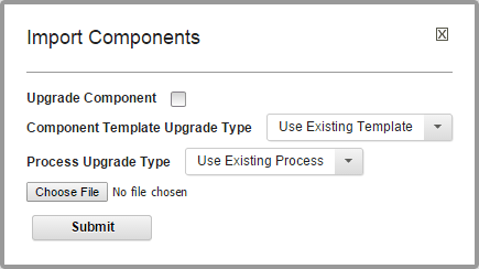 The Import Components window